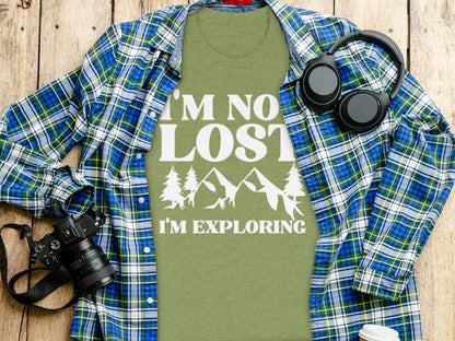 I Am Not Lost I Am Exploring Outdoors Nature T-Shirt T-Shirt - Outdoor & Adventure Collection - Mile Marker 16 Gear by Cloud 16 Clothing Co.