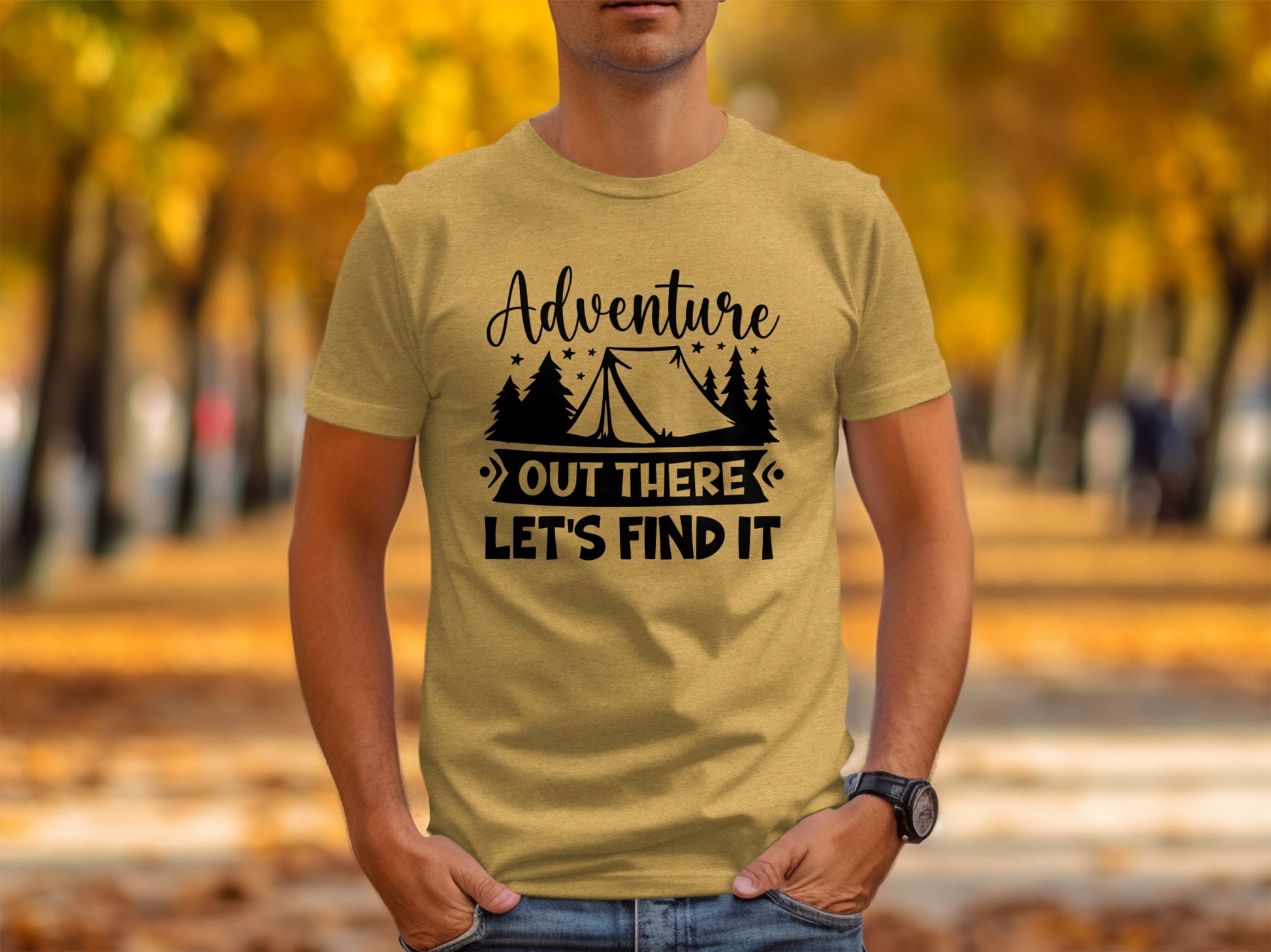 Adventure Out There Lets Find It Graphic Adventure T-Shirt T-Shirt - Outdoor & Adventure Collection - Mile Marker 16 Gear by Cloud 16 Clothing Co.