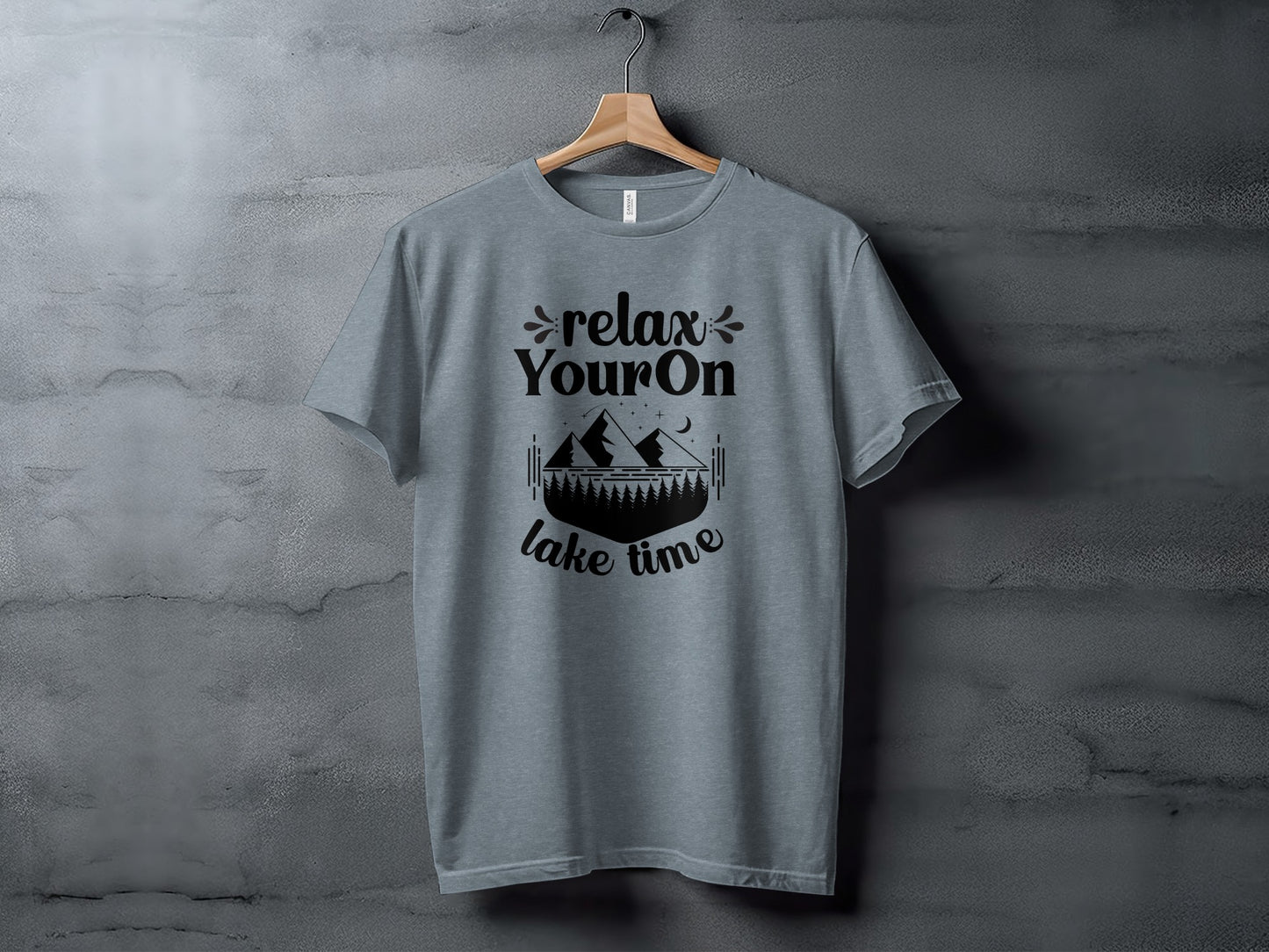 Relax Your On Lake Time Camping Outdoors Nature T-Shirt T-Shirt - Outdoor & Adventure Collection - Mile Marker 16 Gear by Cloud 16 Clothing Co.