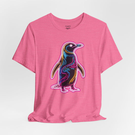 Vibrant Penguin T-Shirt - Cute Animal Graphic Tee for Men & Women | Fun Summer Apparel
