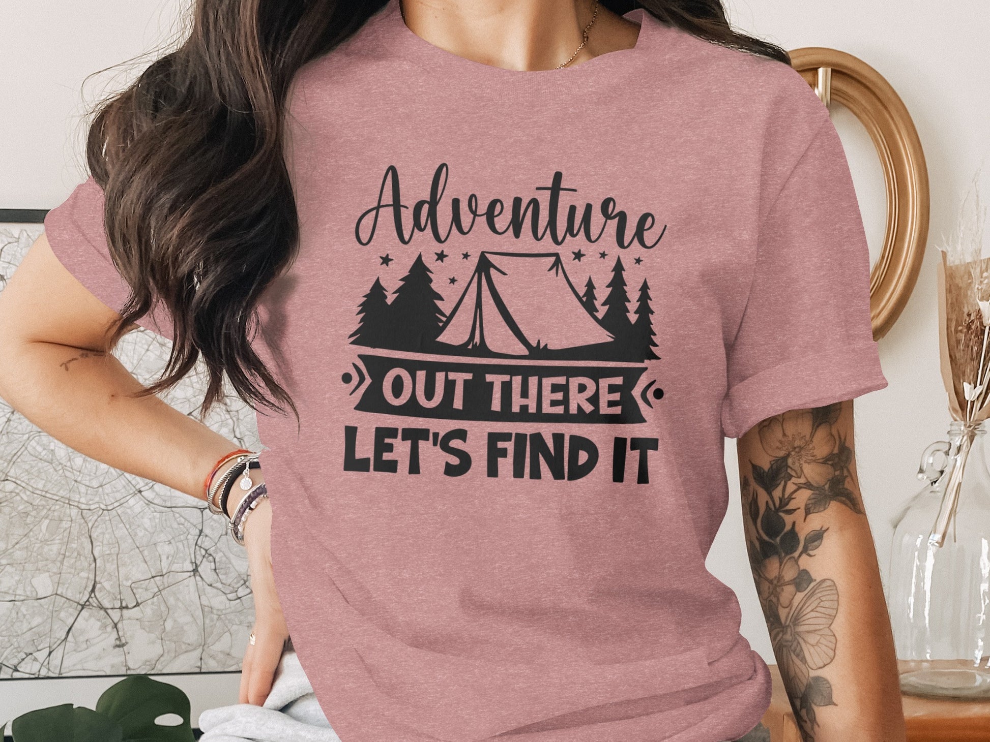 Adventure Out There Lets Find It Graphic Adventure T-Shirt T-Shirt - Outdoor & Adventure Collection - Mile Marker 16 Gear by Cloud 16 Clothing Co.