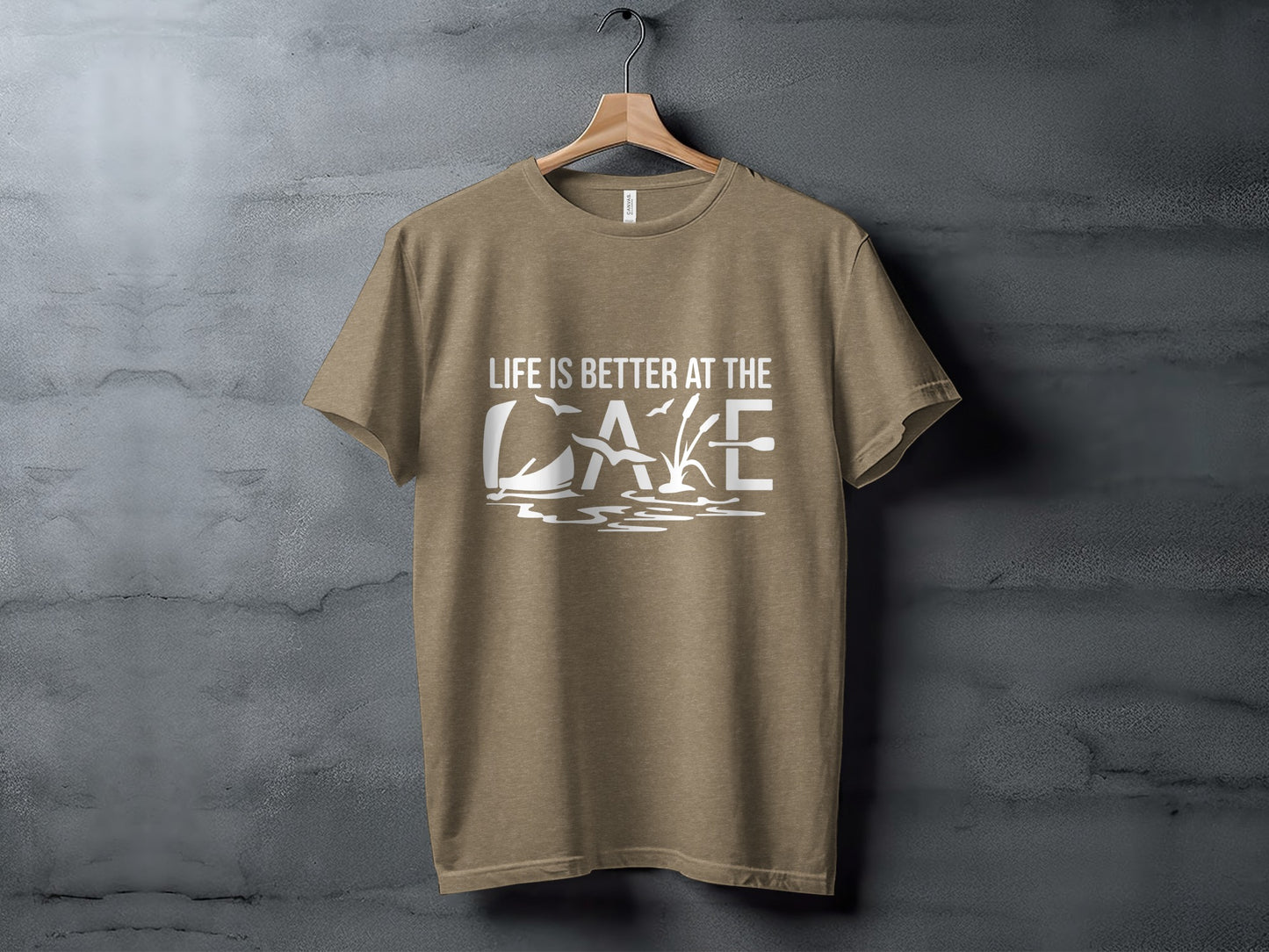 Life Is Better At The Lake Design Graphic Tee T-Shirt T-Shirt - Outdoor & Adventure Collection - Mile Marker 16 Gear by Cloud 16 Clothing Co.