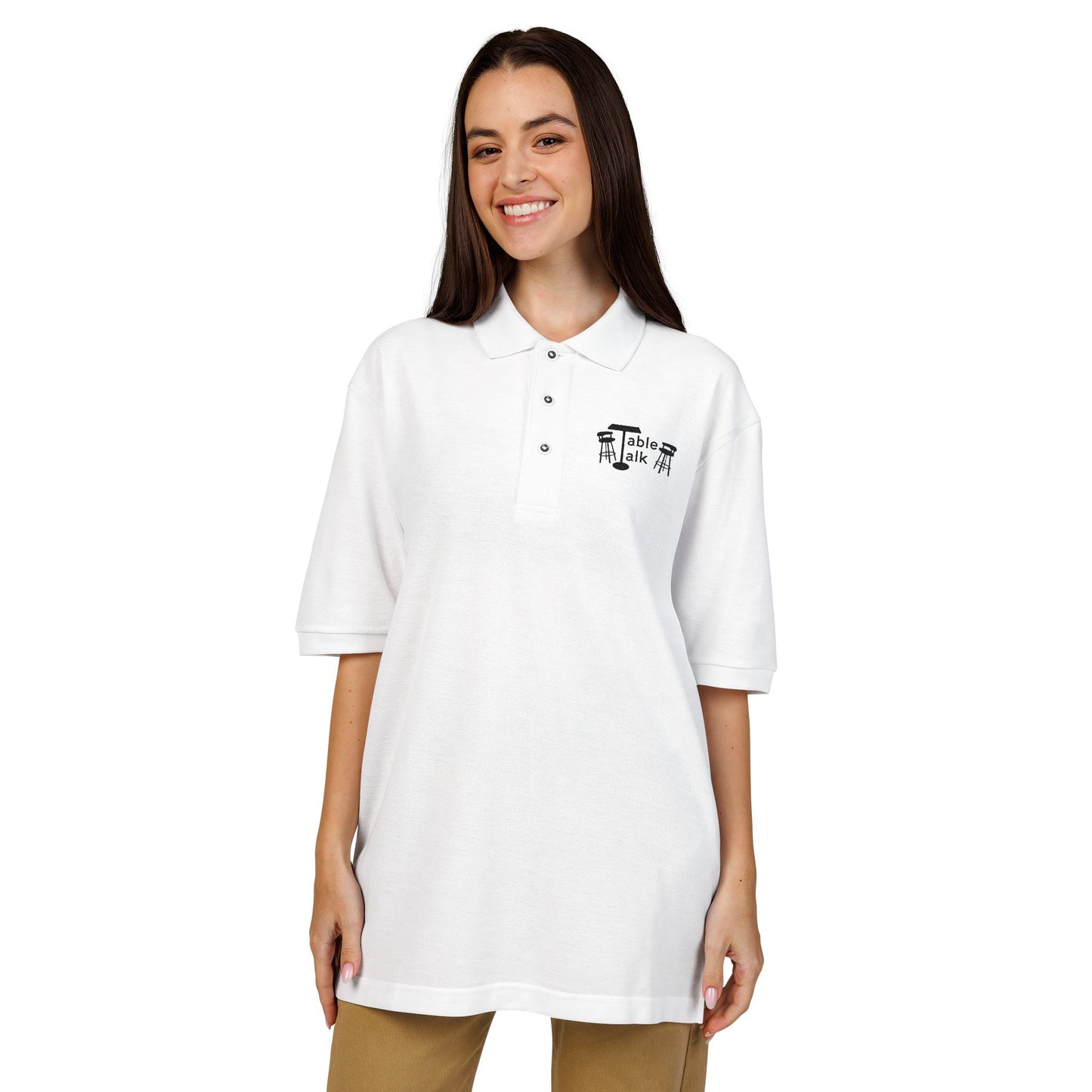Table Talk Logo Embroidered Polo Shirt