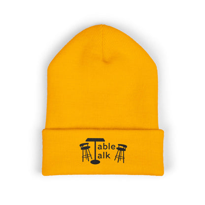 Table Talk Logo Embroidered Cuffed Beanie