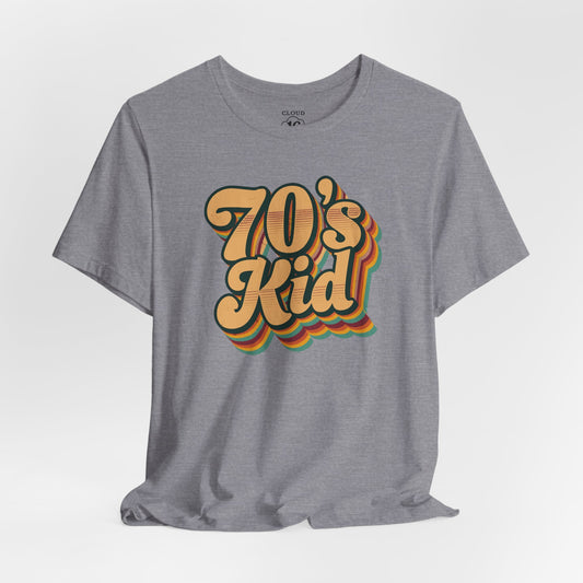 Retro 70s Kid T-Shirt - Vintage Unisex Tee for Nostalgia Lovers