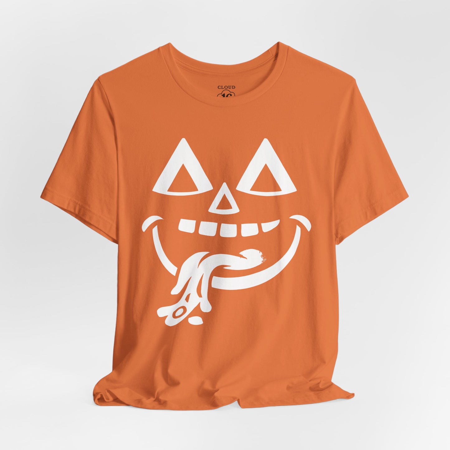 Halloween Pumpkin Face T-Shirt - Funny Fall Tee for Spooky Season