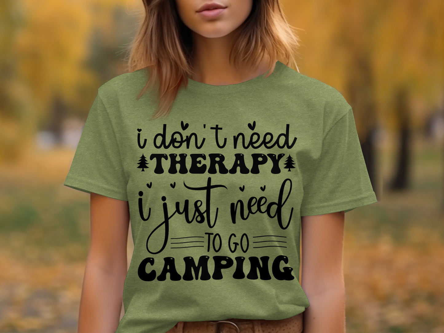 I Don't Need Therapy Just Camping Adventure T-Shirt T-Shirt - Outdoor & Adventure Collection - Mile Marker 16 Gear by Cloud 16 Clothing Co.