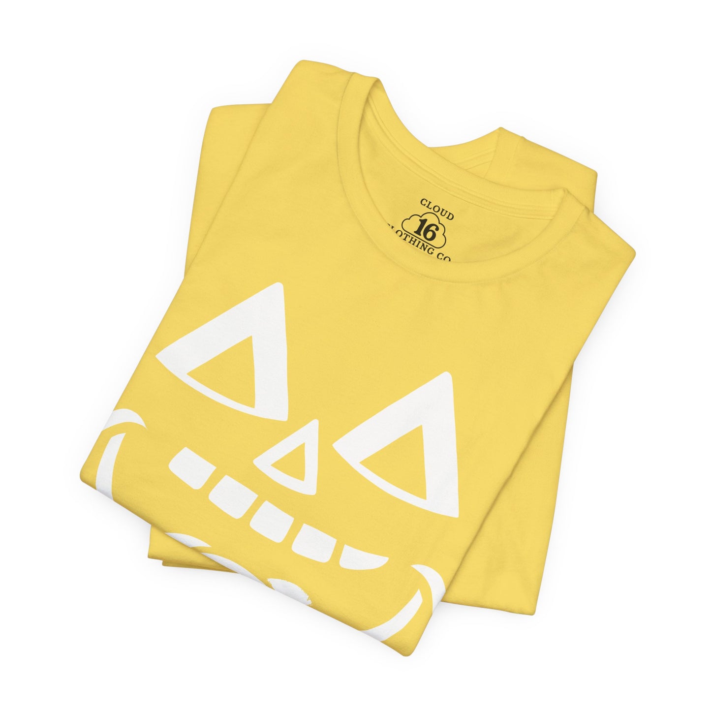 Halloween Pumpkin Face T-Shirt - Funny Fall Tee for Spooky Season