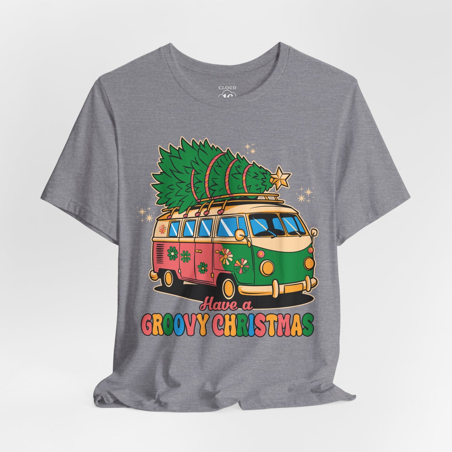 Have a Groovy Christmas - Vintage Van with Tree Shirt