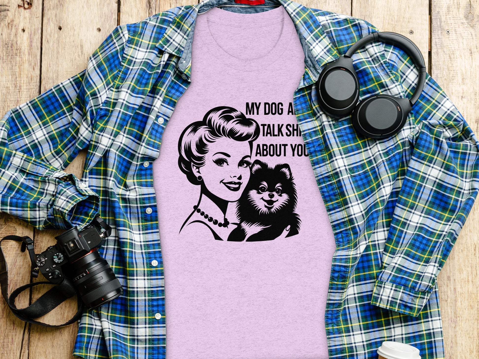 My Dog And I Talk Shirt Funny Graphic Tee for Dog Lovers