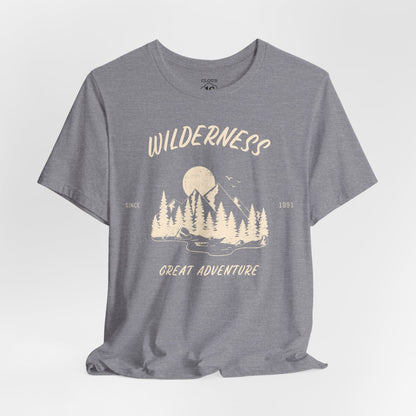 Wilderness Adventure T-Shirt - Unisex Nature Lover Tee for Hiking & Camping