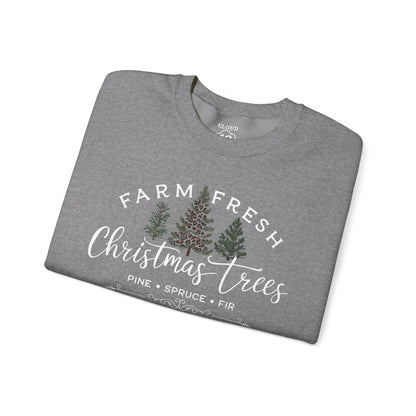 Farm Fresh Christmas Trees Crewneck Sweatshirt