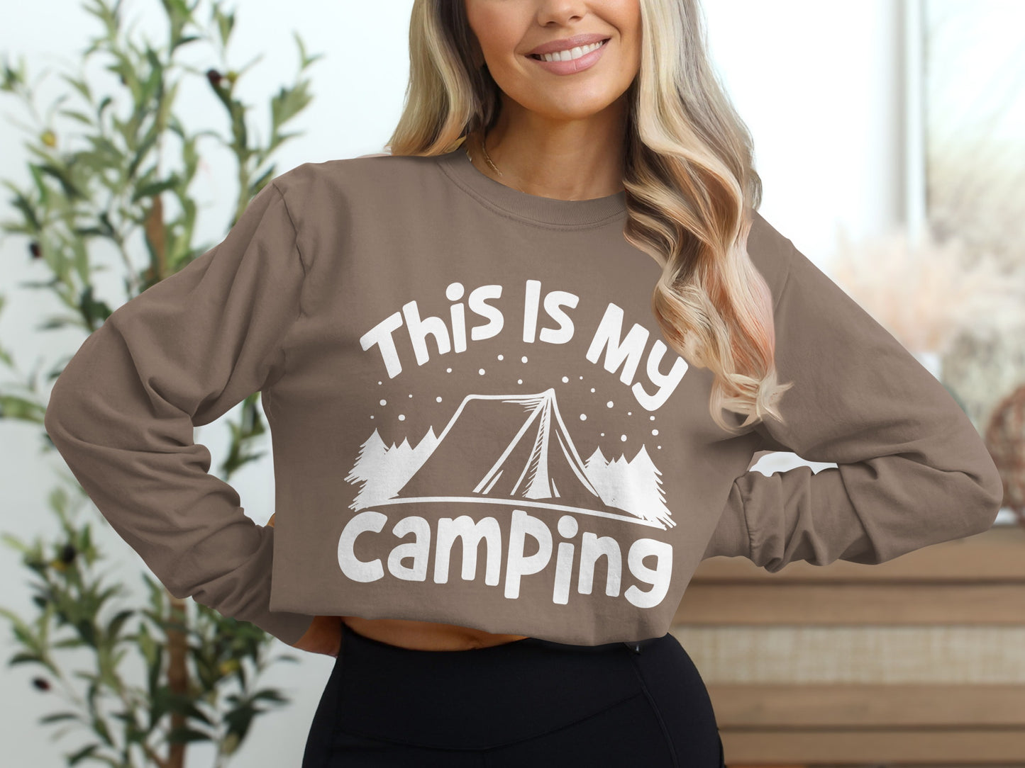 This Is My Camping Graphic Long Sleeve T-Shirt