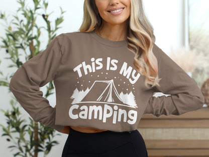 This Is My Camping Graphic Long Sleeve T-Shirt