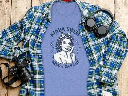 Kinda Sweet Kinda Savage Graphic Tee Women's Product