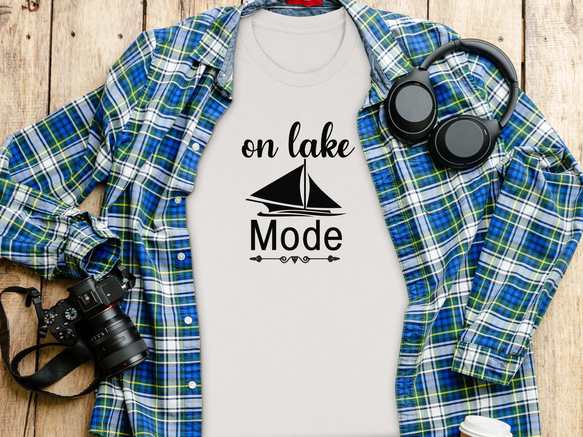 On Lake Mode Boat Vacation Summer Holiday Trip T-Shirt T-Shirt - Outdoor & Adventure Collection - Mile Marker 16 Gear by Cloud 16 Clothing Co.