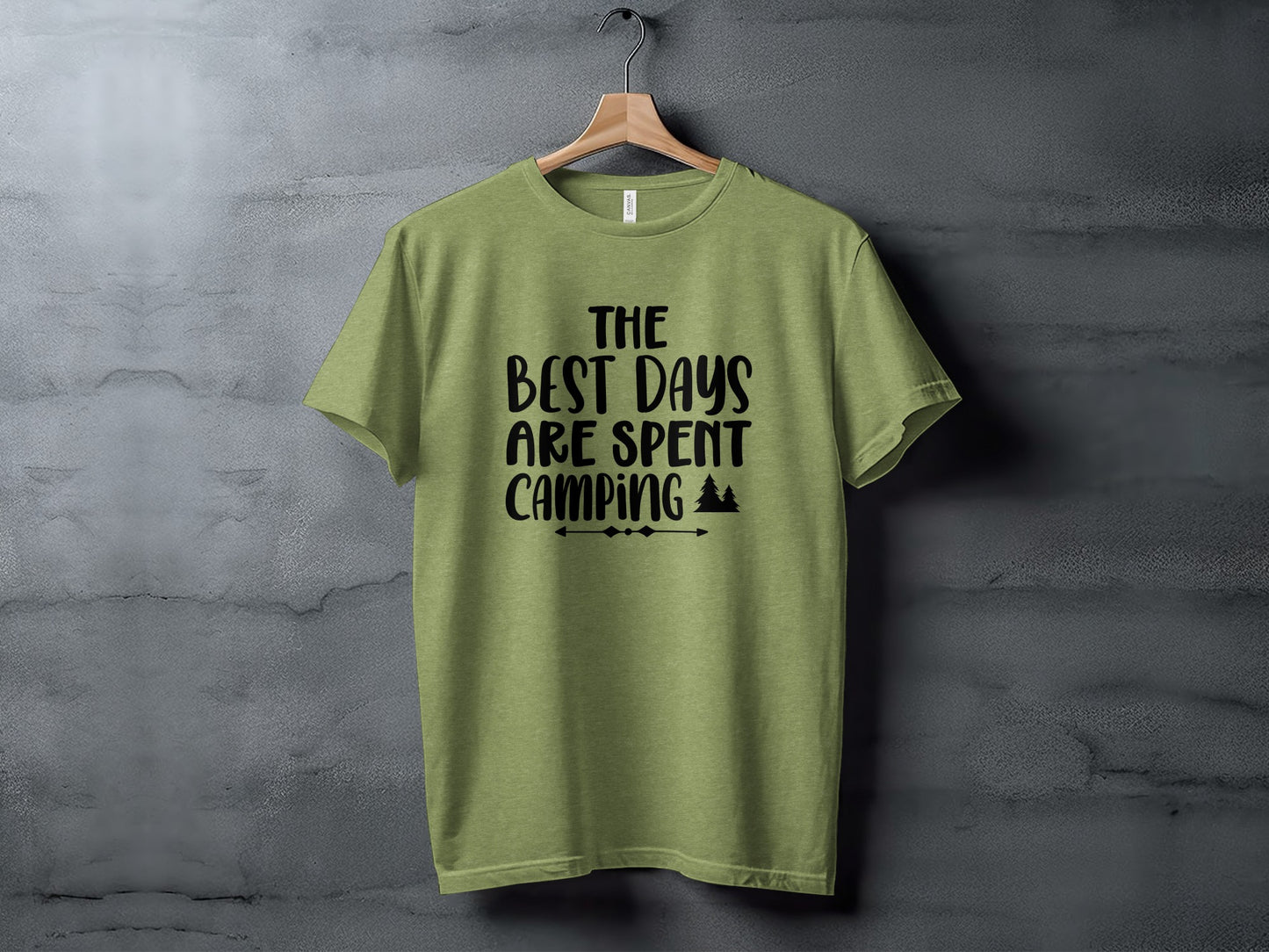 The Best Days Are Spent Camping Camping Design T-Shirt T-Shirt - Outdoor & Adventure Collection - Mile Marker 16 Gear by Cloud 16 Clothing Co.