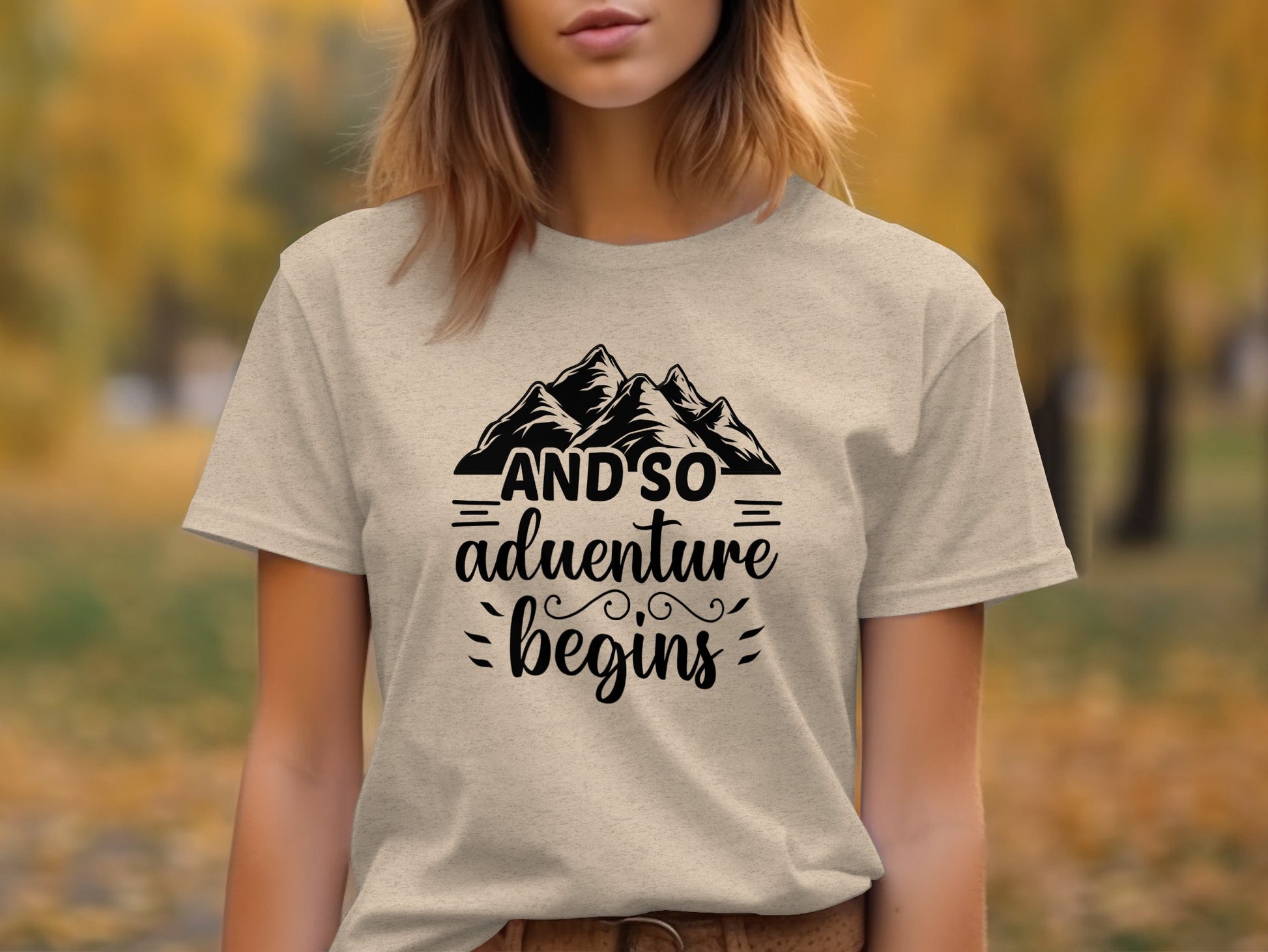And So Adventure Begins Mountain Theme Graphic T-Shirt T-Shirt - Outdoor & Adventure Collection - Mile Marker 16 Gear by Cloud 16 Clothing Co.