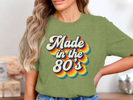 Made in the 80's Retro Style Graphic Shirt