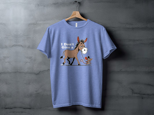 Funny Cartoon Design I Don't Give a Shirt for Fun