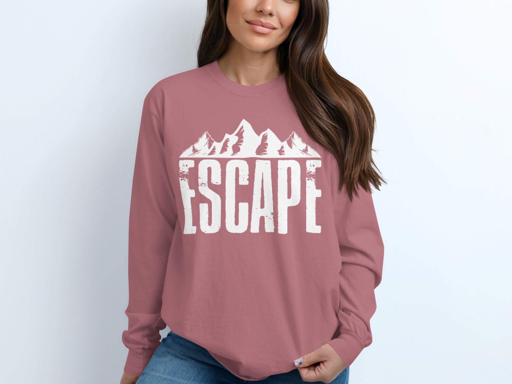 ESCAPE Mountain Graphic Long Sleeve Shirt Product