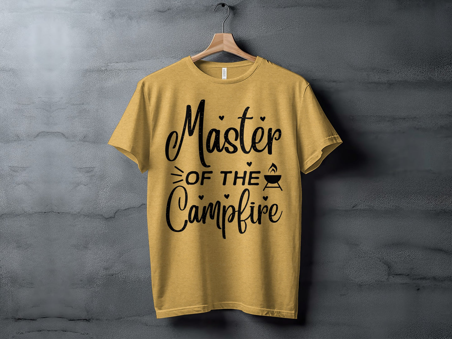 Master of The Campfire Design With Hearts T-Shirt T-Shirt - Outdoor & Adventure Collection - Mile Marker 16 Gear by Cloud 16 Clothing Co.