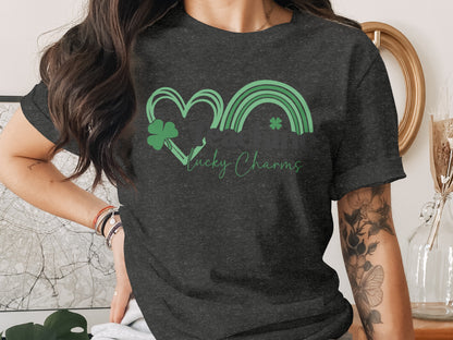 Teaching Lucky Charms Graphic T-shirt Irish Design