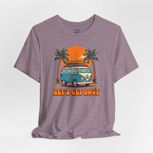 Let's Get Lost Retro Adventure Tee - Unisex Travel Shirt for Nature Lovers