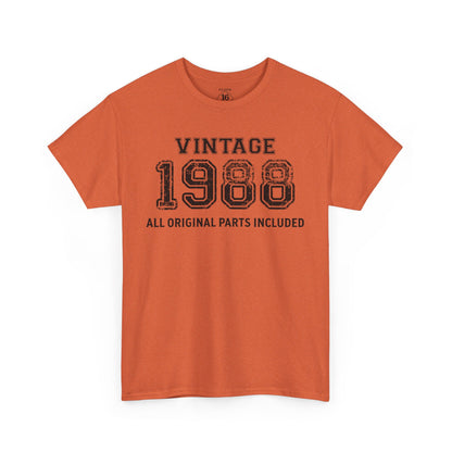 Vintage 1988 Retro T-Shirt - Premium Unisex Cotton Tee