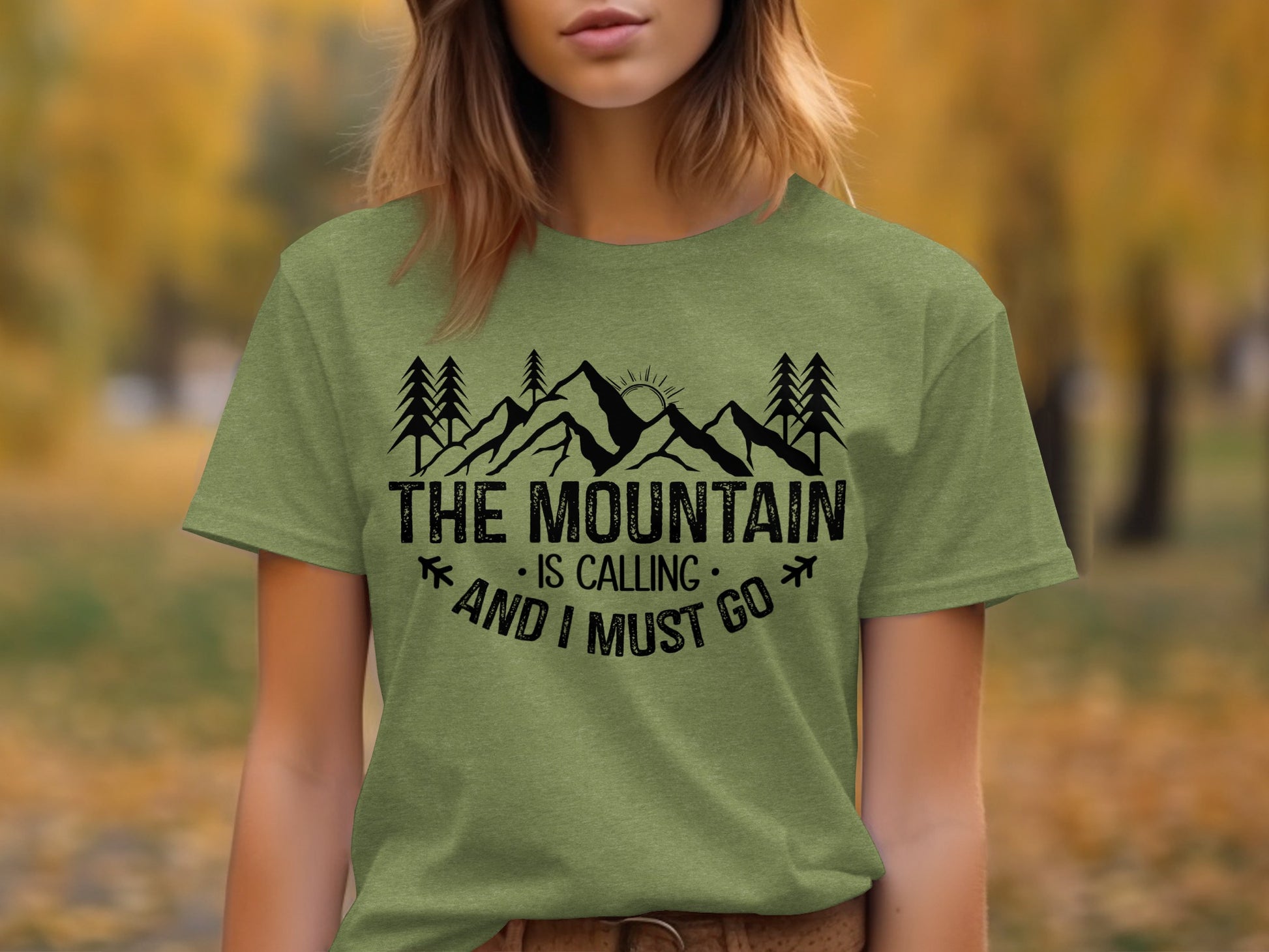The Mountain Is Calling And I Must Go Great Outdoors T-Shirt T-Shirt - Outdoor & Adventure Collection - Mile Marker 16 Gear by Cloud 16 Clothing Co.
