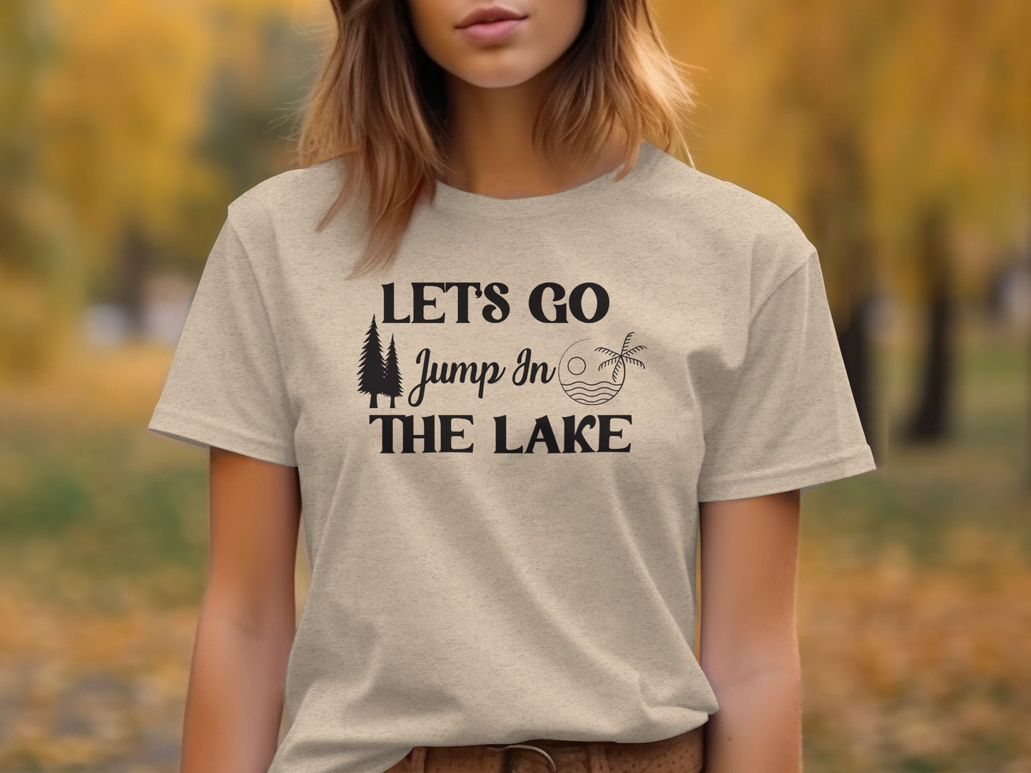 Lets Go Jump In The Lake Outdoors Adventure T-Shirt T-Shirt - Outdoor & Adventure Collection - Mile Marker 16 Gear by Cloud 16 Clothing Co.