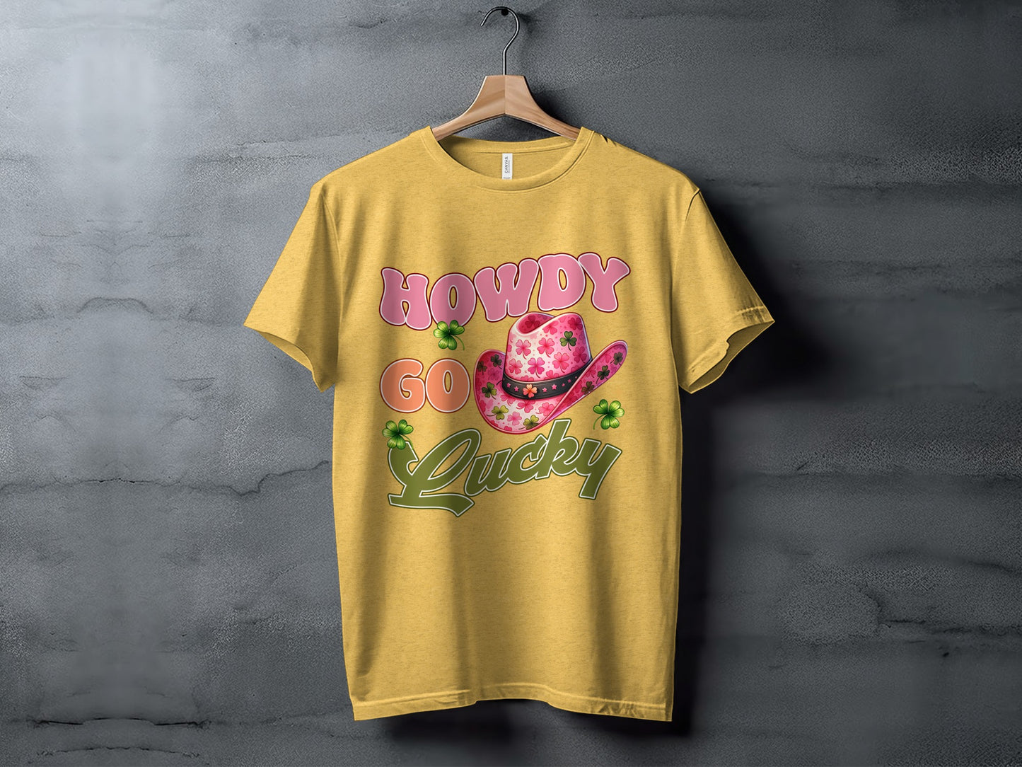 Howdy Go Lucky Graphic Tee Shirt in Yellow