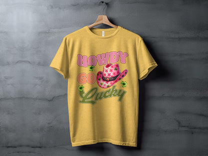 Howdy Go Lucky Graphic Tee Shirt in Yellow
