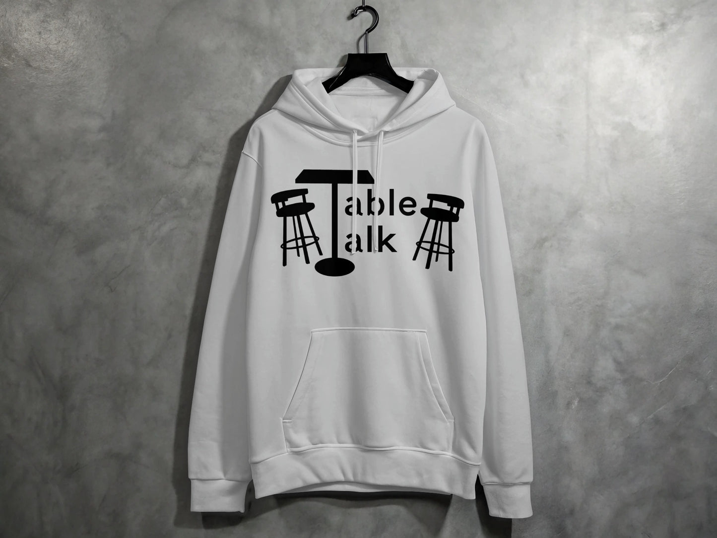 Table Talk Hoodie with Bar Stools and Table Design