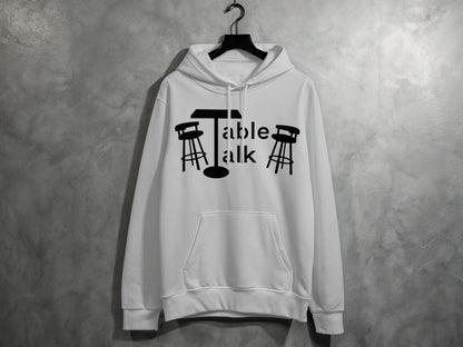 Table Talk Hoodie with Bar Stools and Table Design