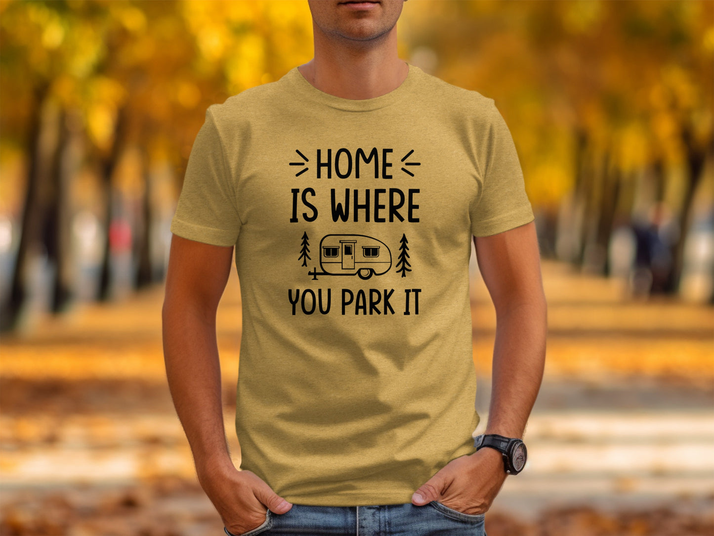 Home Is Where You Park It Camping Adventure T-Shirt T-Shirt - Outdoor & Adventure Collection - Mile Marker 16 Gear by Cloud 16 Clothing Co.