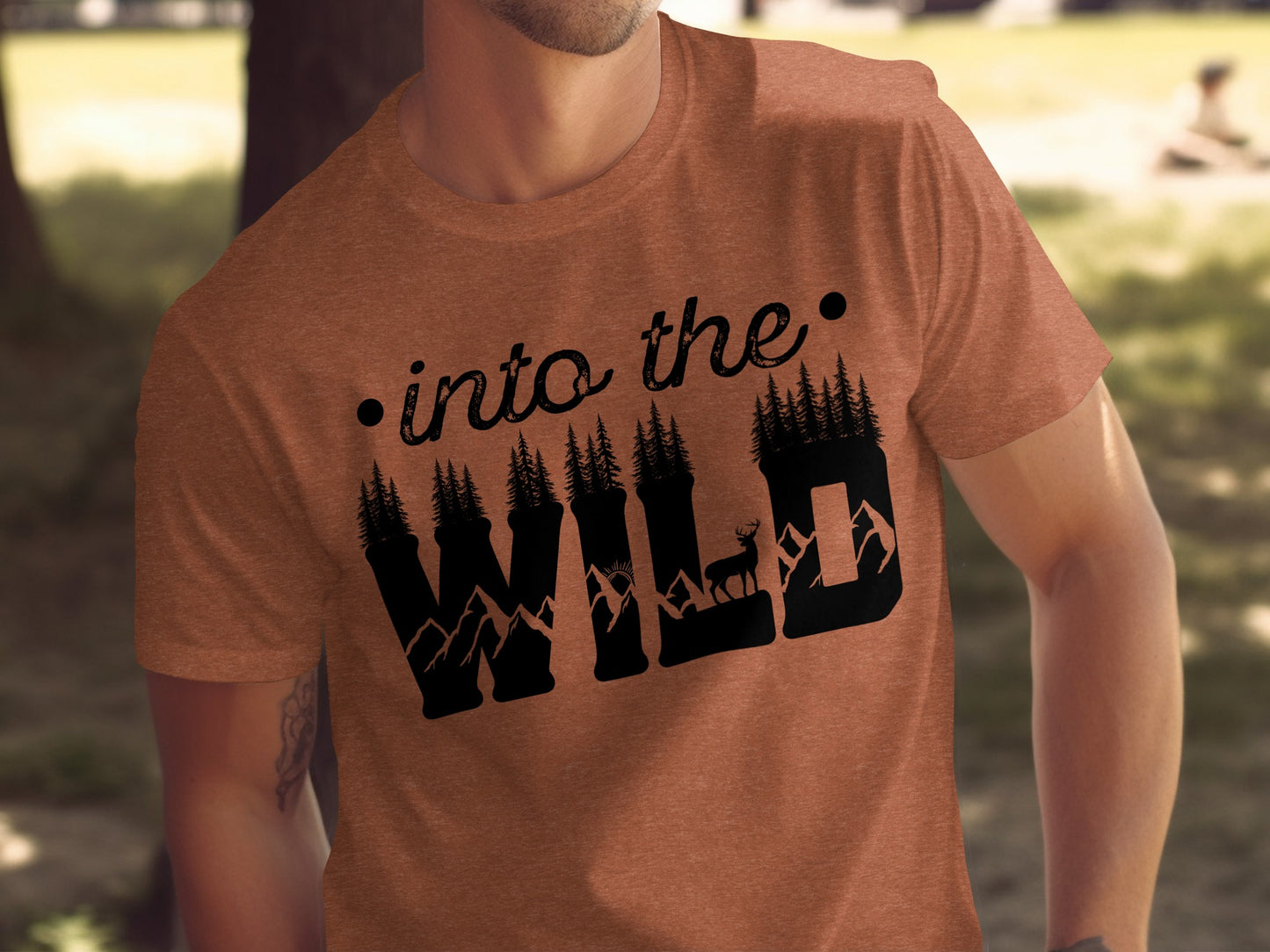 Into The Wild Outdoor Adventure Nature Inspired Graphic T-Shirt T-Shirt - Outdoor & Adventure Collection - Mile Marker 16 Gear by Cloud 16 Clothing Co.