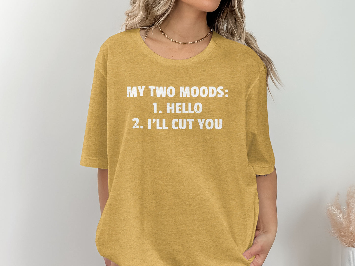 My Two Moods Hello I'll Cut You T-Shirt
