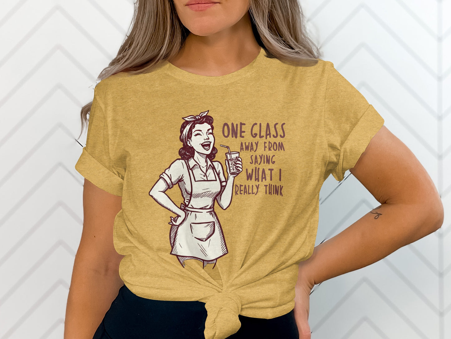 One Glass Away From Saying What I Really Think Shirt