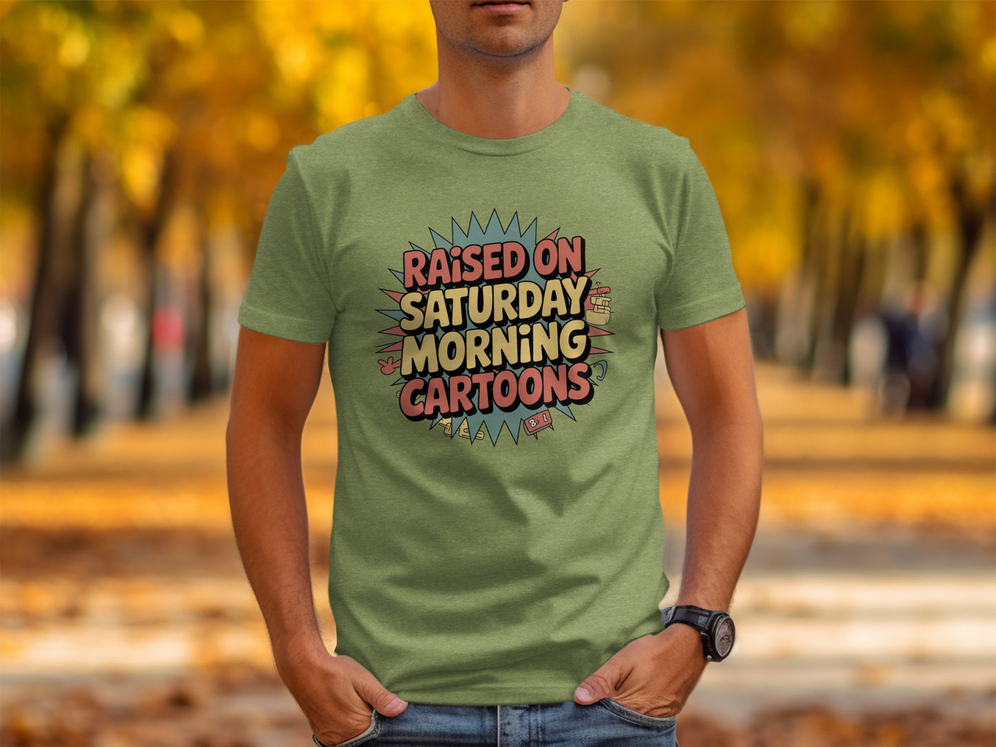 Raised on Saturday Morning Cartoons T-shirt product