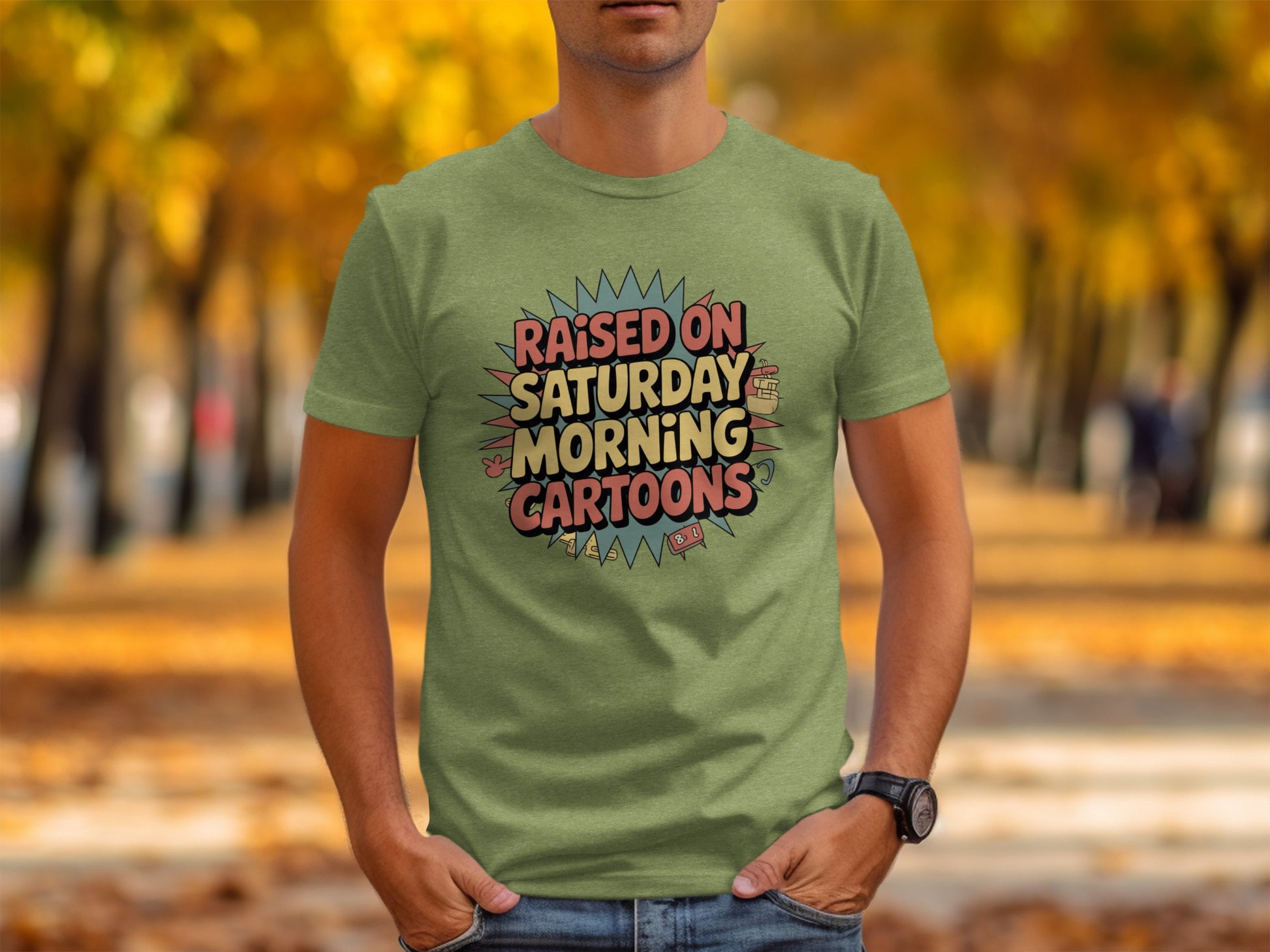 Raised on Saturday Morning Cartoons T-shirt product