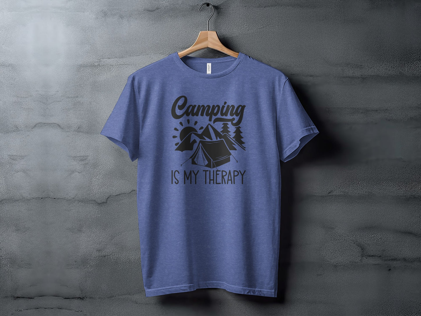 Camping Is My Therapy Nature Lover Outdoor Camping T-Shirt T-Shirt - Outdoor & Adventure Collection - Mile Marker 16 Gear by Cloud 16 Clothing Co.