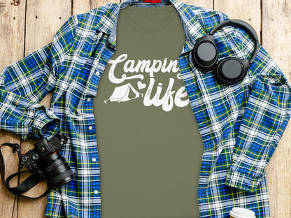 Camping Life Graphic Shirt for Outdoor Enthusiasts