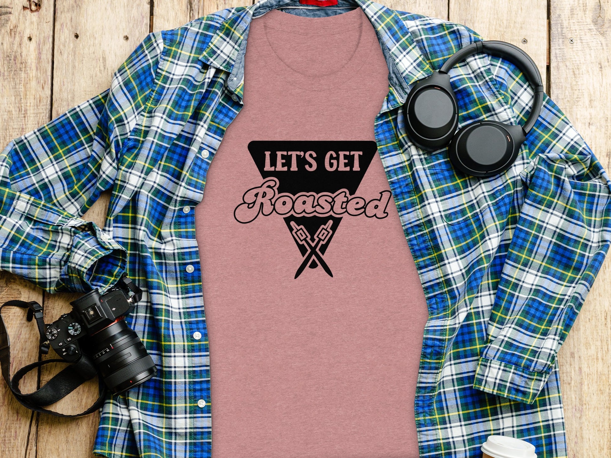 Let's Get Roasted Marshmallow Roasting Sticks T-Shirt T-Shirt - Outdoor & Adventure Collection - Mile Marker 16 Gear by Cloud 16 Clothing Co.