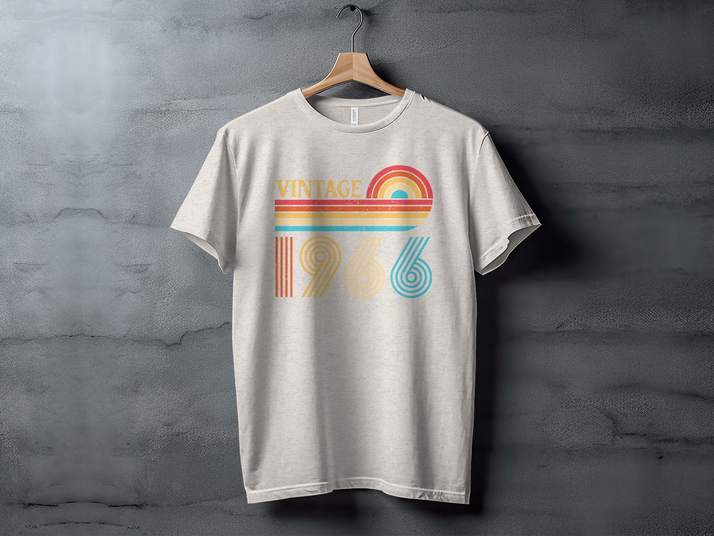 Vintage 1966 Graphic Tee Retro Style Shirt