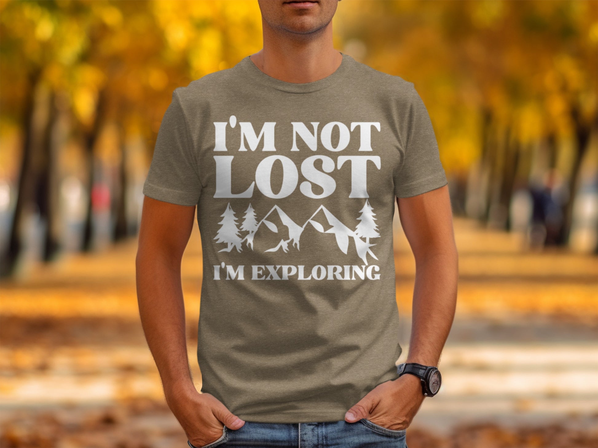 I Am Not Lost I Am Exploring Outdoors Nature T-Shirt T-Shirt - Outdoor & Adventure Collection - Mile Marker 16 Gear by Cloud 16 Clothing Co.