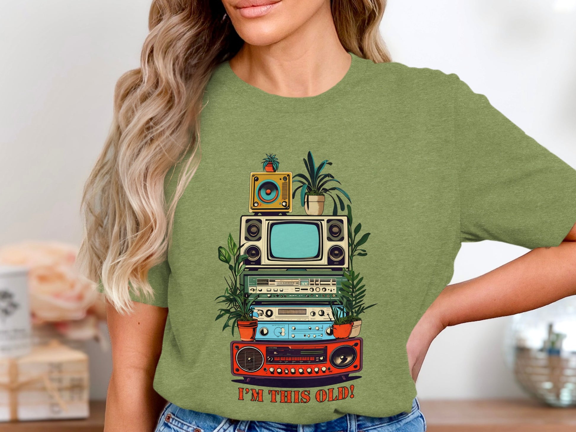 Retro Vintage Stack I'm This Old Funny Graphic Shirt