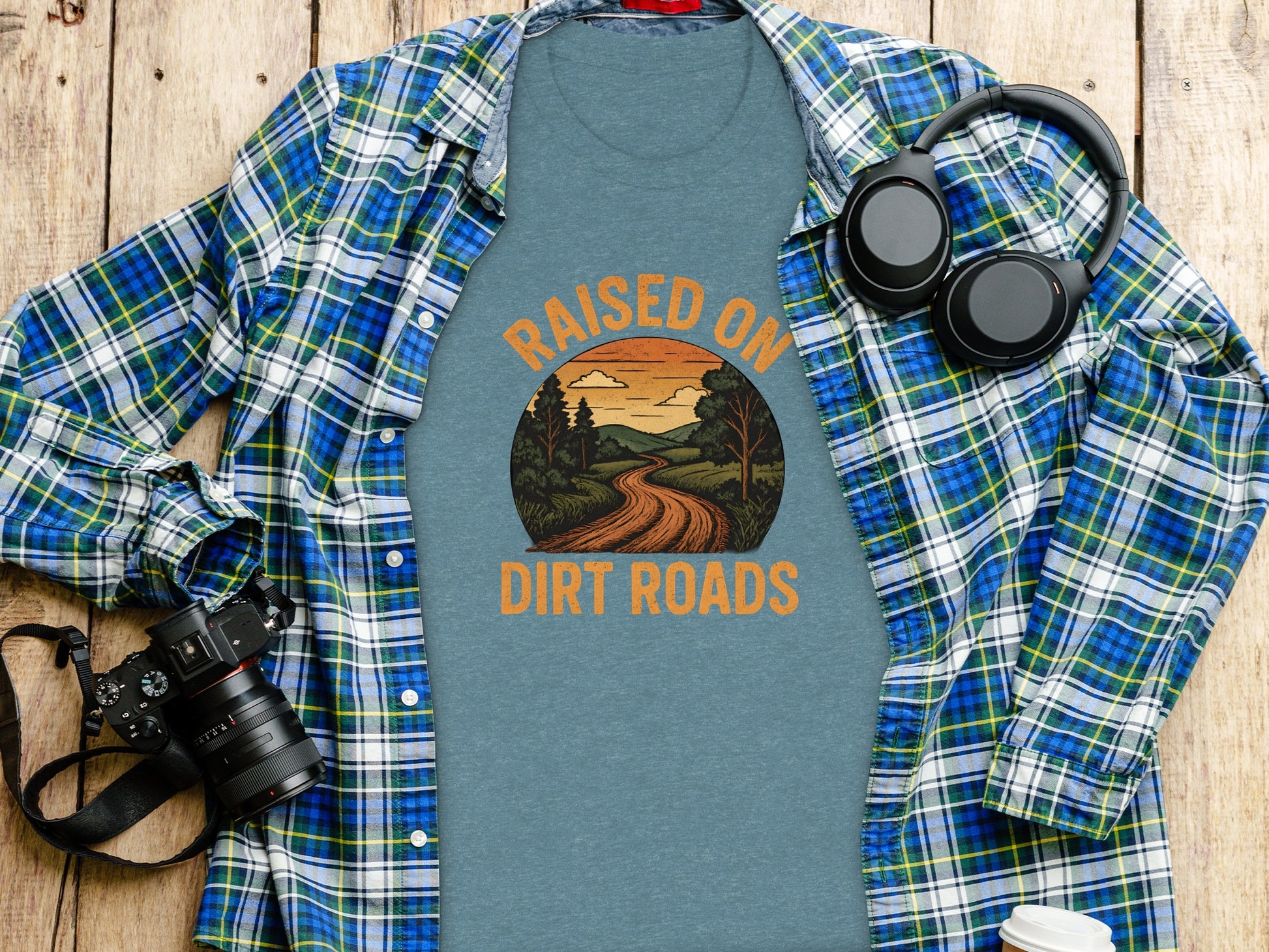 Raised on Dirt Roads Graphic Shirt Urban Fashion Tee