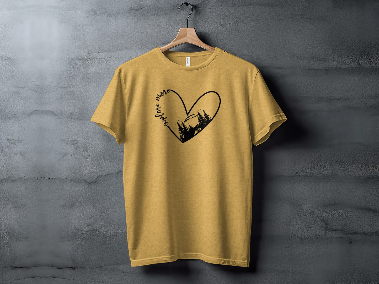 Explore More In Nature Heart Forest Camping T-Shirt T-Shirt - Outdoor & Adventure Collection - Mile Marker 16 Gear by Cloud 16 Clothing Co.