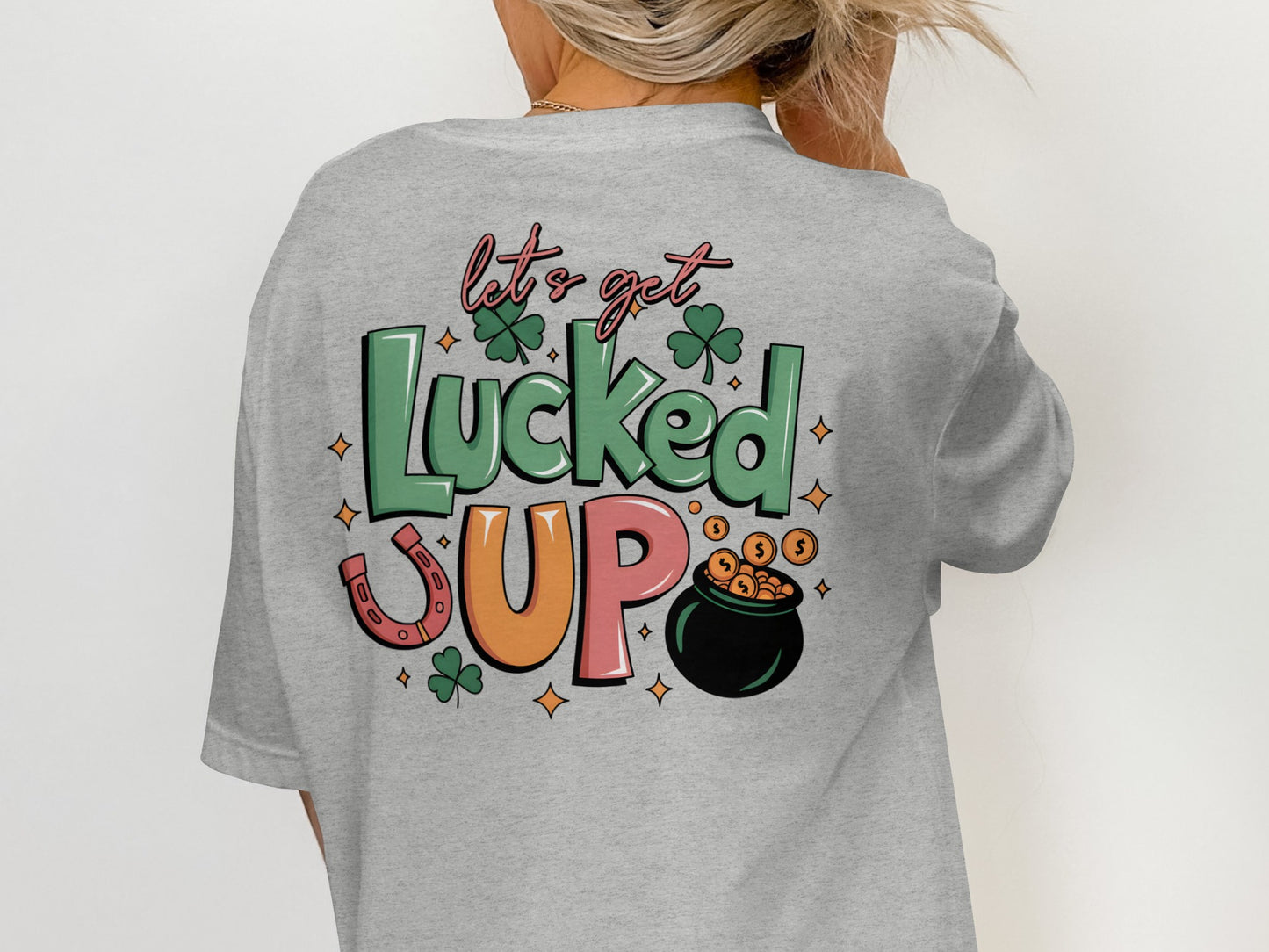Scrappy Malone's Bar Art, Irish Bar Sign, Shamrock Clover Design, Irish Pub Decor T-Shirt - Scrappy Malone's Bar 100-Proof Humor - Cloud 16 Clothing Co.